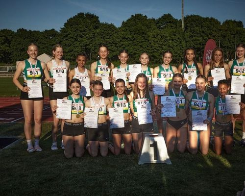 U16-Mädels der Startgemeinschaft Hünfeld-Eichenzell-Flieden bärenstark bei den „Hessischen Meisterschaften Team U20/U16“ in Darmstadt unterwegs – Der Lohn, die Hessische Meisterschaft bei der WJ U16!