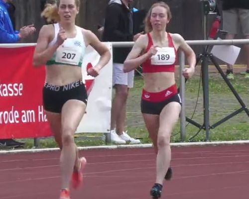 12. Internationales Sparkassenmeeting der LG Osterode – Eva Jansohn vom Hünfelder SV läuft über 1.500m auf Platz „2“