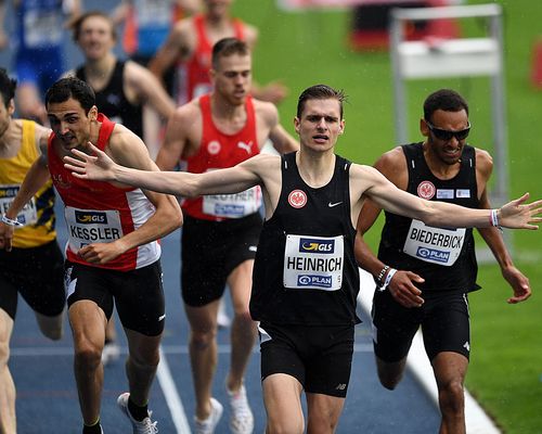 Tag 2 der Leichtathletik-DM in Braunschweig - Marvin Heinrich holt den Titel über 800 Meter - insgesamt elf Medaillen für die hessischen Sprinter, Läufer und Springer