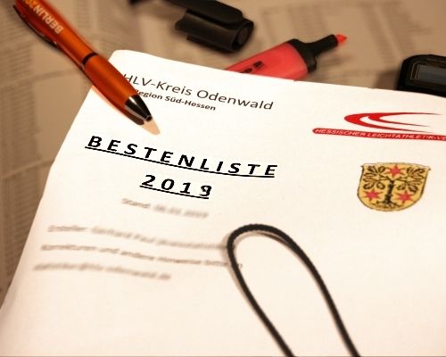 Kreis-Bestenliste 2019 online