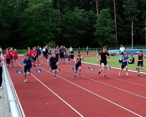 Bei den Titelkämpfen des Leichtathletikkreis Bergstraße ermitteln am Sonntag die Altersklassen U12 und älter ihre Besten im Lorscher Olympiastadion - wie im Vorjahr die Schüler M12 im 75-Meter-Sprint. (Foto: Kerstin Sonnabend)