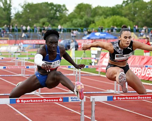 Hessen-Power in Dessau - Hawa Jalloh zeigt zwei ganz schnelle Hürdenrennen und unterbietet gleich zweimal die WM-Norm für Cali.