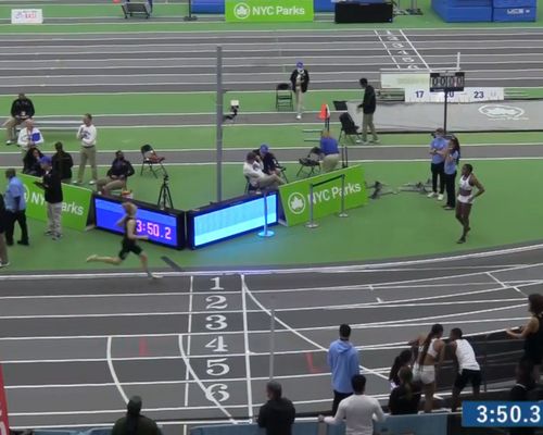 Nike Indoor Nationals, Staten Island, New York; Lennart Jensen mit Top-Leistung